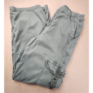 Express Army Green Cargo Pants Size 2 Wide Leg
